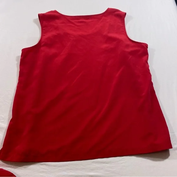 Travel Smith Button Down Cardigan Shirt Women’s Large X-Large Tank Short Sleeve - Picture 7 of 16